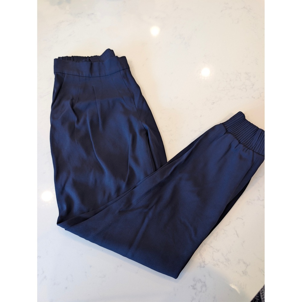 Aritzia Babaton Conan Pant Navy Pull On Trousers Womens Size 2